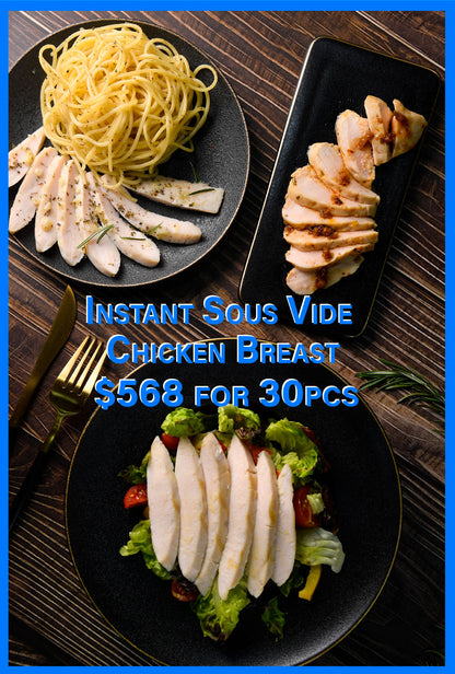 即食慢煮無激素雞胸100克 - $568 任選30件 ($18.93/件) Instant Sous Vide Chicken Breast 100g- $568 for 30 pcs ($18.93/pc)